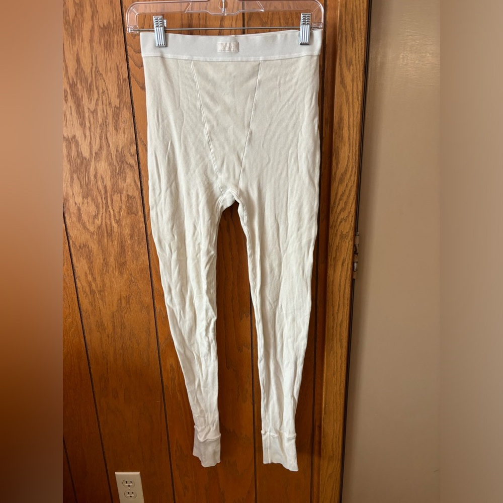 SKIMS Ivory Sculpting Ribbed Leggings